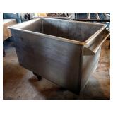 Rolling Stainless Steel Bulk Box Cart, 38" X 33" X 52"