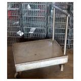 Stainless Steel Rolling Push Cart, 33" X 30" X 24"