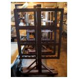 Custom Steel Rolling Smoke Racks, Qty 2, 65" X 44" X 34"