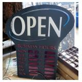 Newon Electric "Open" Sign, Menu Board With Letters