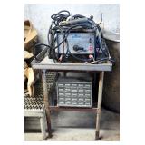 Miller Thunderbolt Arc Welder, Model 225, Needs Repair, Includes Welding Rod And Metal Table, 33" x 