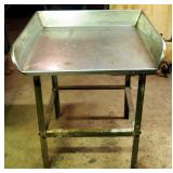 Stainless Steel Prep Table With Backsplash And Carving Board, 35" x 60" x 47"