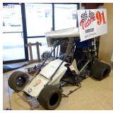 Sprint Car, High Power Short Dirt Oval Race Vehicle, Frame, Tires, Wings, Parts, Project Car