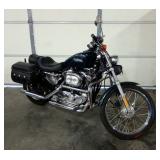 2001 Harley-Davidson XL 1200C Motorcycle, Saddlebags, New Battery, Fuel Leak, 1695 Miles, VIN # 1HD1