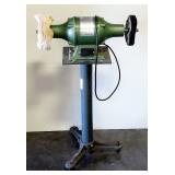 Central Machinery 8" Grinder/Buffer Model 36127 On Stand, Powers On