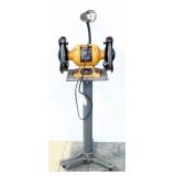 Central Machinery 8" Bench Grinder Model 37823, 3/4 HP, On Stand, Powers On