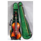 Antique Violin Lignatone Antonius Stradivarius Cremonensis Faciebat Anno 1713, Made in Czechoslovaki