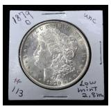 1879 O Morgan Silver Dollar