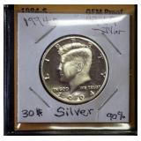 1994 S Kennedy Half Dollar and 1996 S Kennedy Half Dollar, Both 90 Percent Silver, Gem Proofs