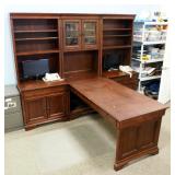 Aspenhome Modular Office Desk With Writing Table Island, 79"H x 98.25"W x 25"D As Pictured 