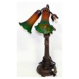 Coconut Tree Plaster Table Lamp With Three Fixtures
