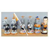 Mac (Kansas City Mavericks Hockey) Bobble Heads, Various Poses, And Ed McGrane Bobble Head, Total Qt