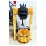 Happy Valley Ranch Handcrafted Apple Press With Basket And Wheels