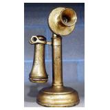 Gold Painted Antique Telephone