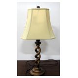 Table Lamp With Twisted Faux Metal Base, 29"H, Powers On