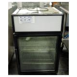 True Countertop Refrigerator Model GDM-05, Glass Door, 2 Shelves, 36.25"H x 24"W x 23.5"D, Powers On
