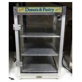 Star Countertop Pastry Display, Glass Sides, Three Stainless Steel Shelves And Acrylic Door, Model 1