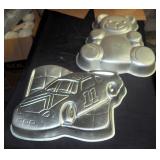 Cake Mould Collection, Includes Race Car, Scooby Doo, Santa, Spongebob, Dolls, And More, Qty 13