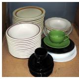 Duresi Bowls (12), Syracuse China Plates (15), Syracuse & Delco Platters, Teacups, Saucers, And More