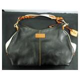 Dooney & Bourke Purse, Wallet, And Checkbook Cover Set In Branded Cloth Carrying Bag