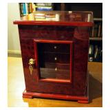 Thompson 5 Drawer Humidor With Locking Glass Door. Includes Keys 15.5" X 13" X 13"