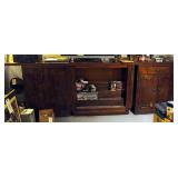 Architectural Salvage From Hotel Muehlbach, Pieces To Back Bar, Including Shelves And Mirror 43" X 1