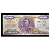 20 Dollars US Military Payment Certificate, Series 692