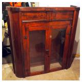 Architectural Salvage From "The Muehlbach Hotel" Kansas City Mo, Solid Wood Bar Cabinets W/ Glass Do