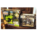 Tyco Remote Control Extreme Cycle And Track Grabbers Motorized Monster Truck Course Track, Both Comp