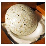 18" Glass Mosaic Lighted Ceiling Fixture, New In Box
