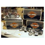 Maisto Harley-Davidson Die-Cast Replica Motorcycles, 1:18 Scale, Fat Boys And More, Qty 5