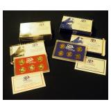 US Mint 2003 State Quarter Proof Sets, Qty 4 And 2004 Silver Proof State Quarter Sets, Qty 4