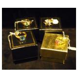 14K Gold Topaz Ring Size 7, 10K Gold Ruby Ring Size 6 And 10K Gold Ring Size 6 3/4
