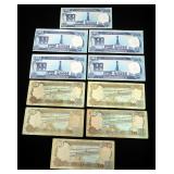 Central Bank Of Iraq, One Hundred Dinars, Qty 5, Central Bank of Iraq, Fifty Dinars, Qty 5