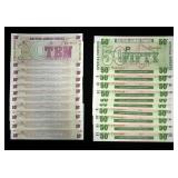 10 And 50 New Pence, British Armed Forces, Special Vouchers, 6th Series, Qty. 10, Click For More Inf