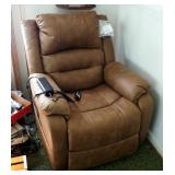 Ashley Signature Design Electric Powered Reclining Lift Recliner, Leather, 40" x 38" x 42", Includes