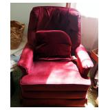 Upholstered Rocker Includes Protective Pet Cover