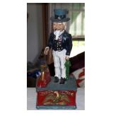 Uncle Sam Metal Trick Bank