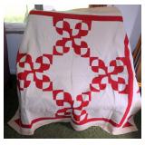 Vintage Hand Stitched Patchwork Quilts, Qty 2, 1 Twin, 1 Full Sized