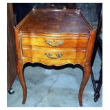 Solid Wood Single Drawer End Table, 25" x 27" x 19"