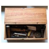 Vintage Pocket Knives, Qty 8 And Lighters, Qty 6 And Vintage Wood Box