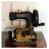 Antique Miniature Working Metal Sewing Machine And A Stitch Mistress Working Miniature Sewing Machin