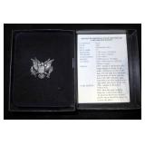 996 One (1) Troy Ounce Fine Silver American Eagle One Dollar Coin, Philadelphia Mint, With COA, In V