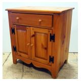 Ethan Allen Side Table With One Drawer And 2-Door Lower Cabinet, Dovetail Construction 27"H x 25"W x