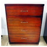 Four-Drawer Chest Of Drawers, Dovetail Construction, Matches Lot 101, 42"H x 32"W x 18"D