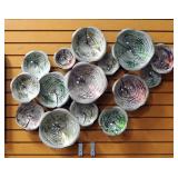 Dimensional Metal Floral Artwork 4.5" Wide x 26" High x 5" Deep