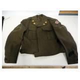 Vintage US Army Uniform, Includes Jacket And Pants (36 x 31), With Some Brass And Patch Insignia, So