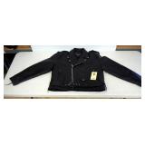 RGB Genuine Leather Jacket, Size 54, With Side Laces And Buckle And RGC Genuine Leather Chaps ,Size 