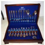 Vintage 1948 Silver Plate Flatware Set By 1847 Rogers Bros, Remembrance Pattern, 52 Pieces, In Tarni