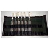 Pearl Handled Butter Knife Set With Sterling Silver Connectors By Landers Frary & Clark Ætna Works, 